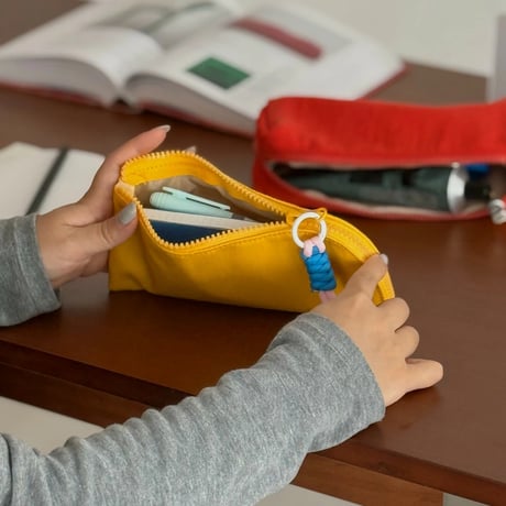 stationery-03033　S size Water Repellent OXFORD Fabric Colored Pen Case Pouch with Strap