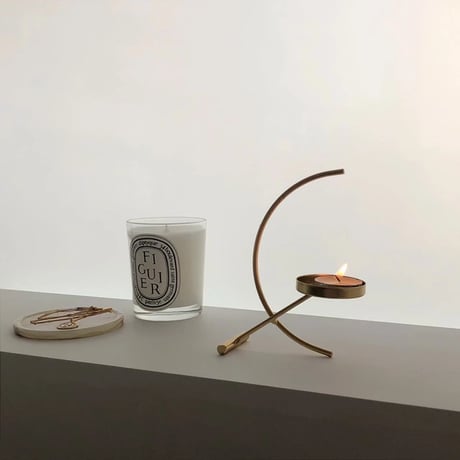 candle-03065　Semicircle Candle Holder