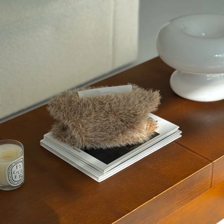 tissuebox-03086　Eco Fur Tissue Case
