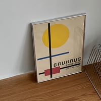 poster-03072　BAUHAUS Silver Frame Design Art Poster 50×40