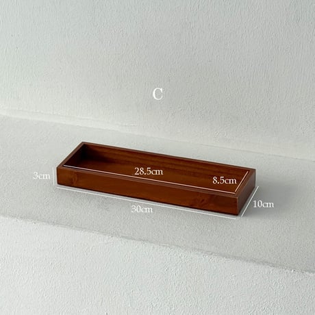 h-03009　Natural Wood Amenity Tray