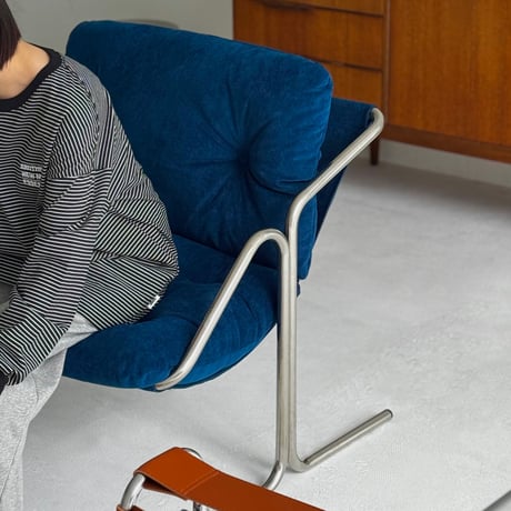 chair-03114　Stainless Sling Fabric Lounge Chair