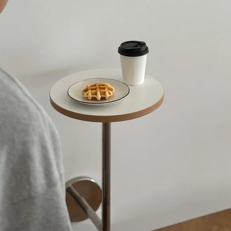 table-03184　L-Shaped Wall Mounted Stainless Steel Stand Mini Table