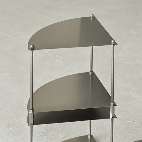 rack-03065　Stainless Steel Corner Fan Shaped Modular Shelf