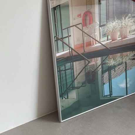 poster-03138　poolside Silver Frame 70×50