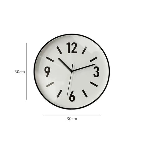 clock-03087　Black Frame Wall Clock