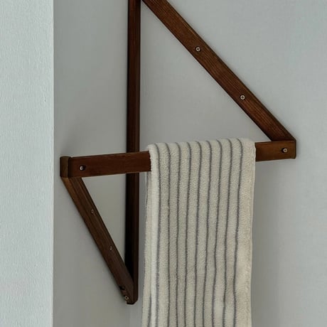 wall-03098　Natural Wood Corner Hanger Bar