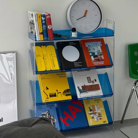 rack-03085　Bicolor Acrylic Display Magazine Rack