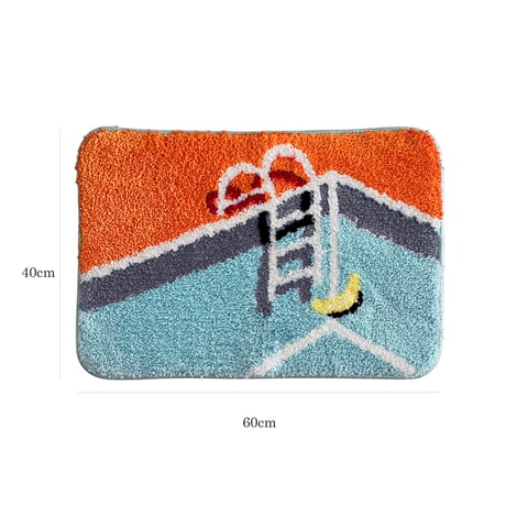 rug-03108　sunset pool rug 40×60cm