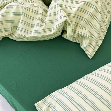 sheet-03009　Plain Green Fitted Sheet