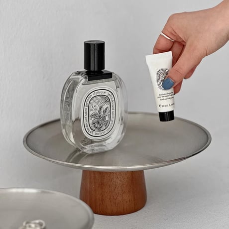 compote-03014　Stainless Steel×Wood Compote Dish