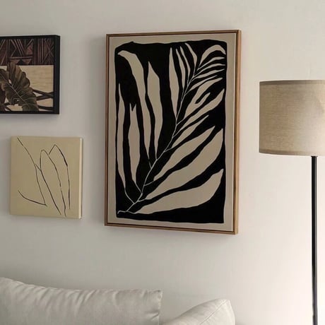 poster-03097　Seaweed Art Poster With Frame 70×50