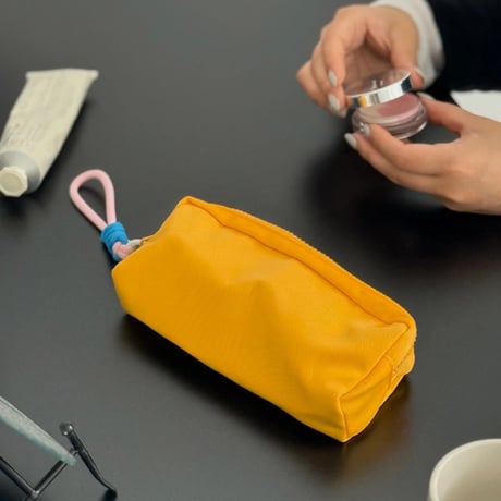 stationery-03034　M size Water Repellent OXFORD Fabric Colored Pen Case Pouch with Strap