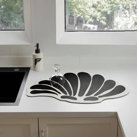mat-03081　Monotone Design Diatomaceous Earth Absorbent Mat 30×40/50×60
