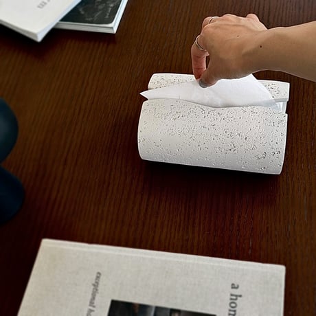 tissuebox-03093　Stone Design Tissue Case