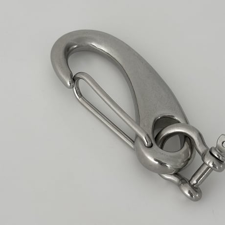 keyring-03002　Stainless Steal Carabiner×Bow Shackle Keyhook