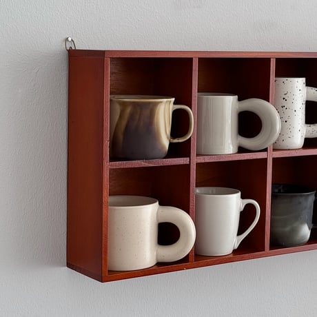 wallrack-03059　Natural Wood Wall Shelf 52×28cm
