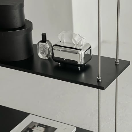 tissuebox-03031　Silver Tissue Case