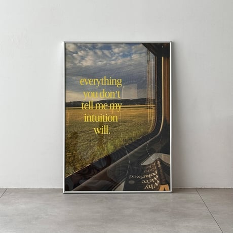 poster-03175　Nostalgic Poster Silver Frame Art Poster 70×50