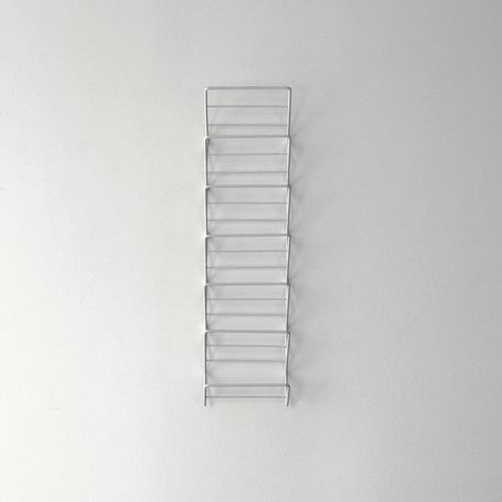 magazinerack-03041　2 Way Wire Magazine Shelf White