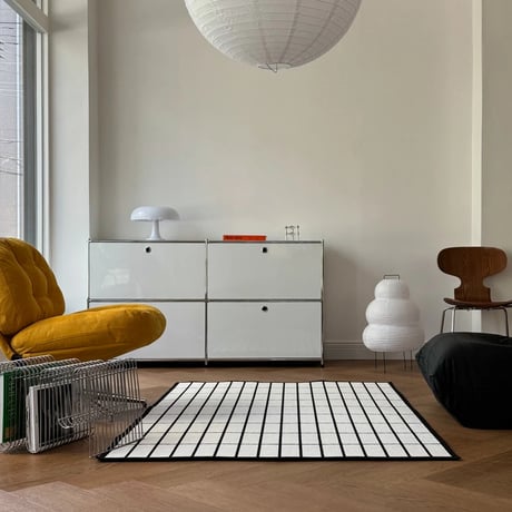 rug-03093　 Grid Line Rug 120×180