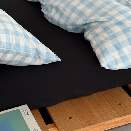 beddingsets-03149　Light Blue Gingham Check Duvet Cover Set