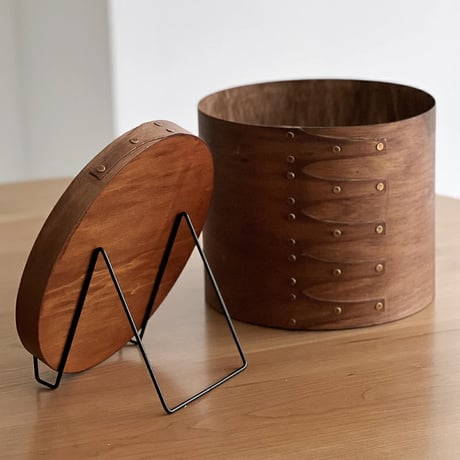 box-03030　Round Shaker Boxes Brown/Set of 3