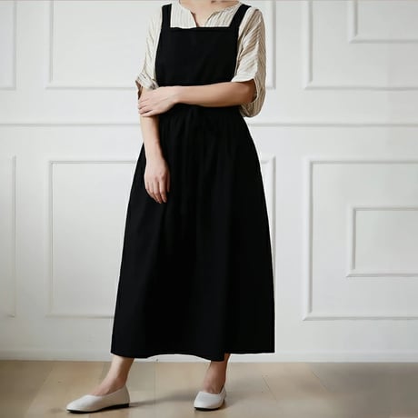 apron-03032　Long Apron Dress