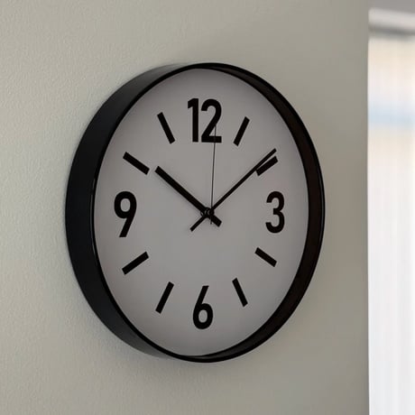 clock-03087　Black Frame Wall Clock