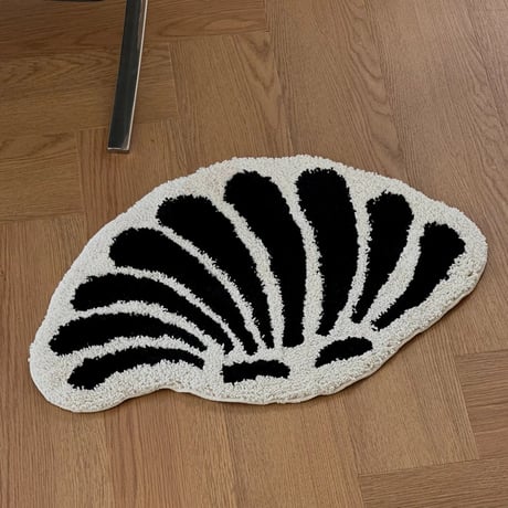 rug-03082　Shell Monochrome Rug 40×64/70×111