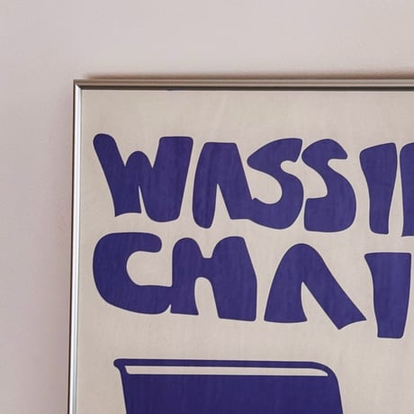poster-03165　Wassily Chair Art Poster Blue 70×50cm