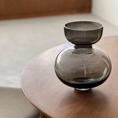 flowervase-03052　Glass Flower Vase,Gray