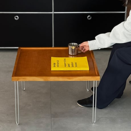 table-03220　Natural Wood Square Coffee Table 60×60cm