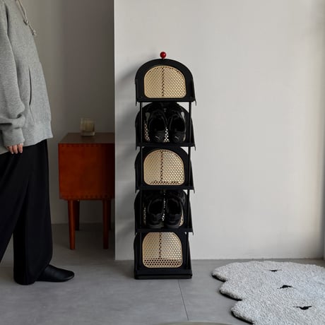 rack-03117　Rattan Shoes  Rack