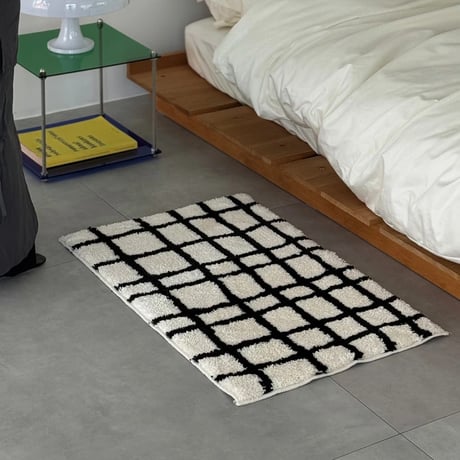 mat-03089　Grid Design Rug 50×80