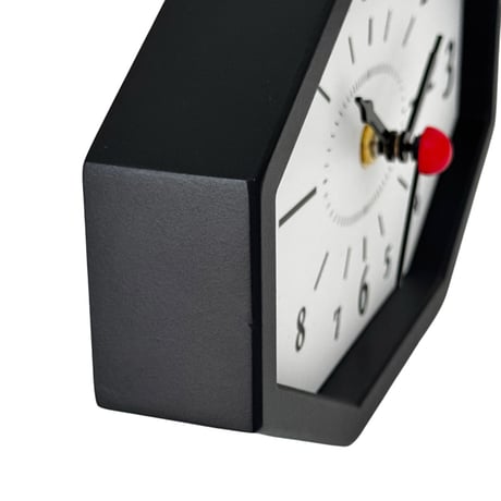 clock-03119　Black Frame Octagon Clock Silent