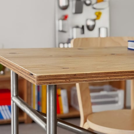 table-03207　Larch Plywood Desktop, 120cmx60cm