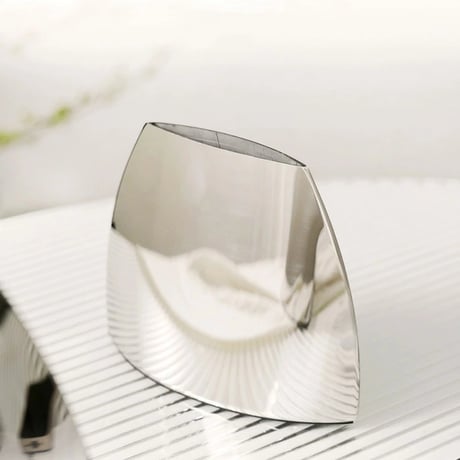 flowervase-03294　Stainless Steel Mountain Form Flower Vase