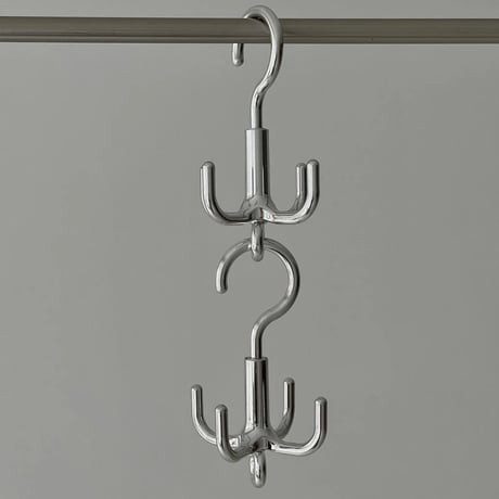 wall-03079　360° Rotating Silver Octopus Hanger Hook Two-pieces