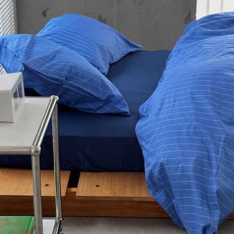 beddingsets-03095　Blue Pin Stripe Bedding Sets
