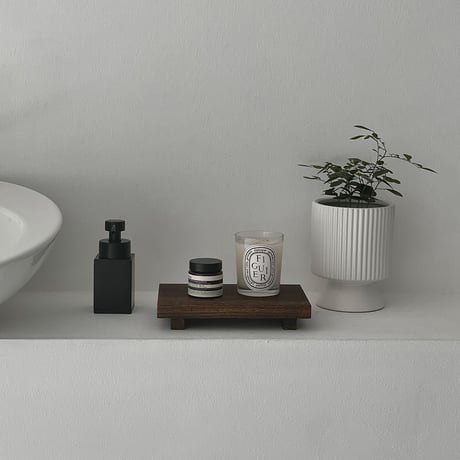 tray-03132　Legged Square Wooden Tray