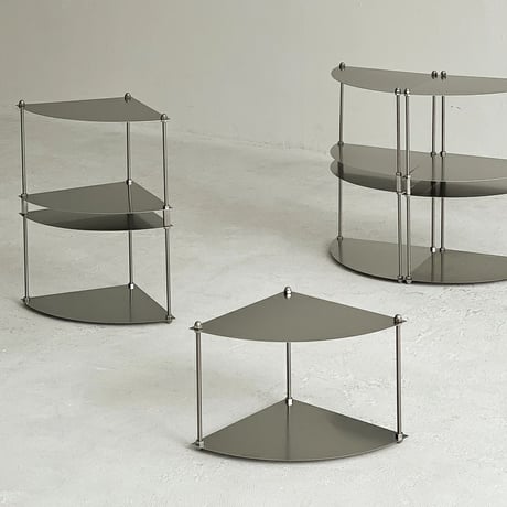 rack-03065　Stainless Steel Corner Fan Shaped Modular Shelf