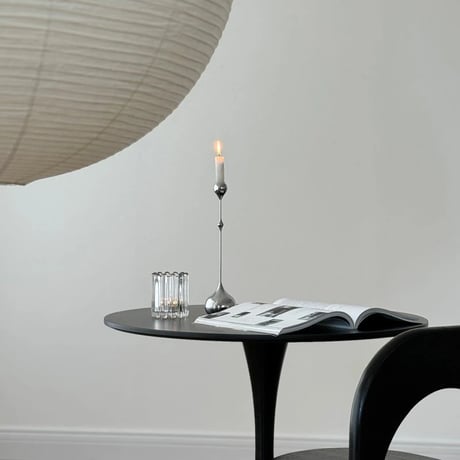 candle-03098　Drop Silver Candle Holder