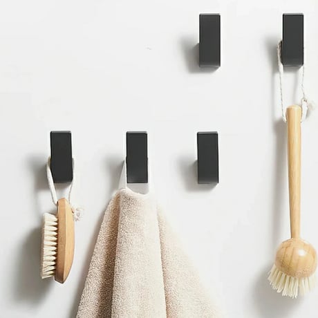 wallhook-03001　J Hook Wall Hook Matte Black