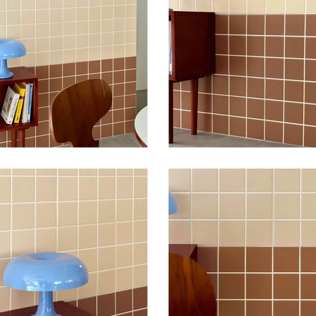 3dtile-b5　Three-dimensional Tile Panel Sticker 29.5×29.5cm b5