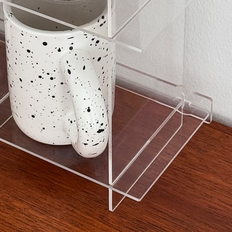 rack-03128　Acrylic Cup Shelf H29cm