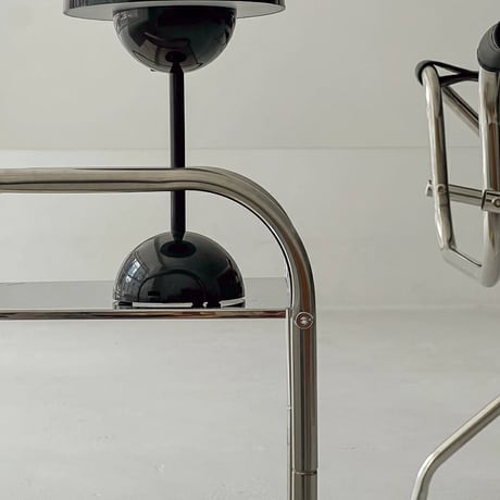table-03157　Arch Frame Stainless Steel 2 Tier Rack Side Table