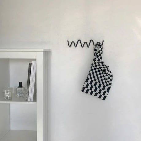 wall-03050　Loop Black 3hook Iron
