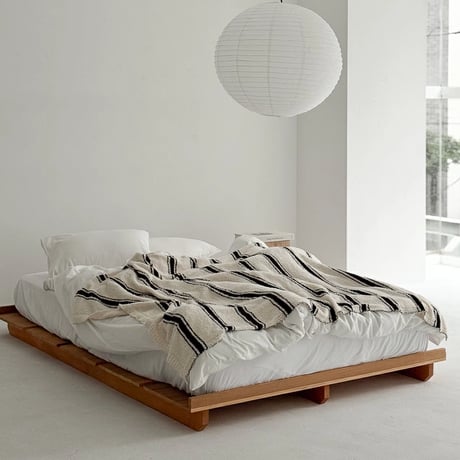 bedthrow-03018　Striped​​​ Blanket​​​ Bed​​​ Throw​​​ Off​-White​×​Black​​​ 120​×170