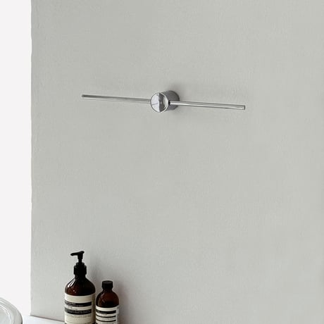 wall-03073　Silver Slide Line Towel Hanger 40cm